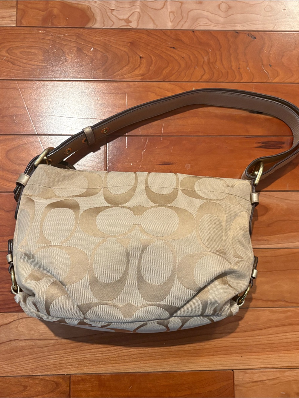 Coach Signature Jacquard Canvas Shoulder Bag